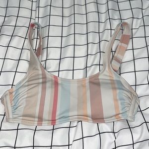 Target striped bikini top